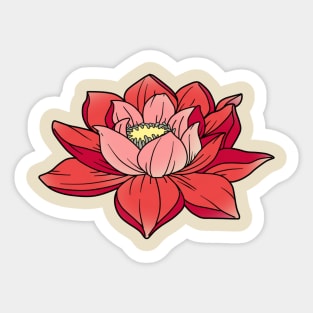 lotus, flower Sticker